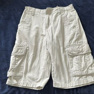 Men's Cream Cargo Shorts